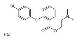 2-(dimethylamino)ethyl 2-(4-chlorophenoxy)pyridine-3-carboxylate,hydrochloride Structure