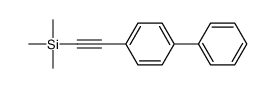trimethyl-[2-(4-phenylphenyl)ethynyl]silane结构式