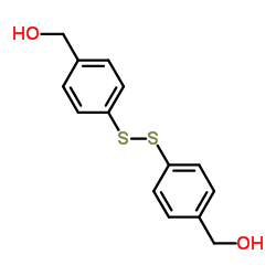 4,4'-二硫二基双(4,1-亚苯)二甲醇结构式