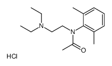 2-(N-acetyl-2,6-dimethylanilino)ethyl-diethylazanium,chloride Structure