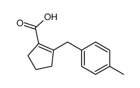 (5ci)-2-p-甲基苄基-1-环戊烯-1-羧酸结构式