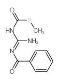 N-(N-methylsulfanylcarbonylcarbamimidoyl)benzamide结构式