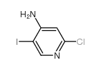 2-氯-5-碘-4-吡啶胺结构式