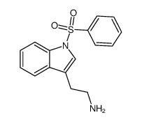 2-(1-(phenylsulfonyl)-1H-indol-3-yl)ethan-1-amine结构式