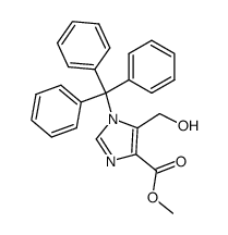methyl 5-hydroxymethyl-1-triphenylmethylimidazole-4-carboxylate结构式