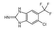 5-chloro-6-(trifluoromethyl)-1H-benzimidazol-2-amine结构式