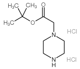 哌嗪-1-乙酸叔丁酯二盐酸盐结构式