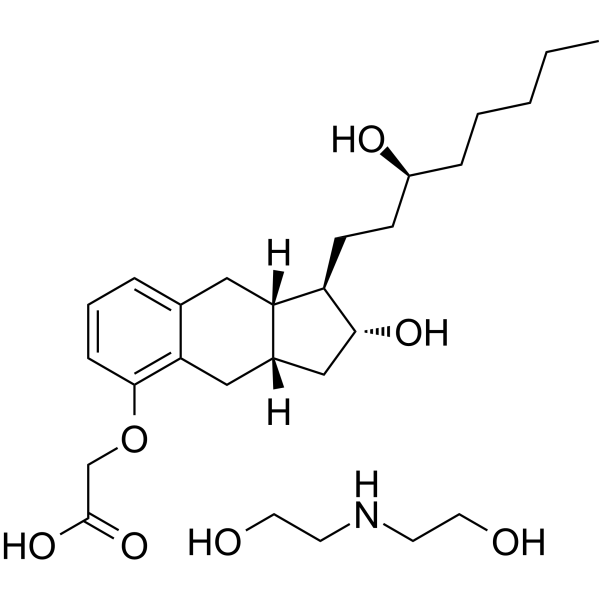 Treprostinil (diethanolamine salt) Structure