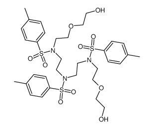 6,9,12-triaza-3,15-dioxa-6,9,12-tritosylheptadecane-1,17-diol Structure