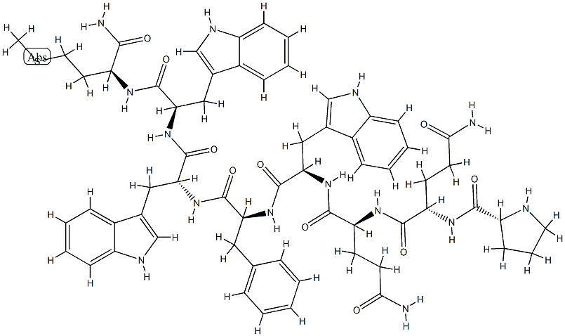 substance P (4-11), Pro(4)-Trp(7,9,10)-结构式