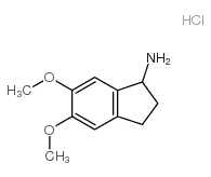 5,6-二甲氧基-1-氨基茚满盐酸盐结构式