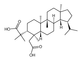 2.3-seco-lupanedioic acid-(2.3) Structure
