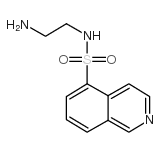 N-(2-氨基乙基)异喹啉-5-磺酰胺结构式