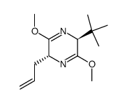 (2R,5S)-2-allyl-5-(tert-butyl)-3,6-dimethoxy-2,5-dihydropyrazine Structure