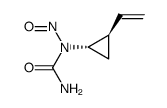 N-nitroso-N(trans-2-vinylcyclopropyl)urea结构式