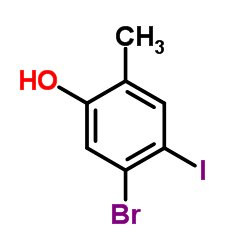 5-Bromo-4-iodo-2-methylphenol Structure