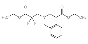 3-(苄基(3-乙氧基-3-氧代丙基)氨基)-2,2-二氟丙酸乙酯结构式