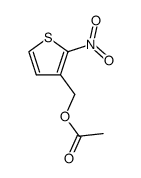 acetic acid-(2-nitro-[3]thienylmethyl ester)结构式