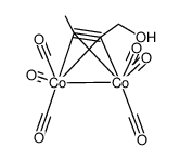 [(η2-HOCH2CCCH3)(Co2(CO)6)] Structure