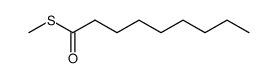 S-methyl nonanethioate结构式