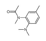 2-(N-methylacetamido)-NN-dimethyl-p-toluidine Structure