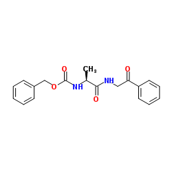(1S)-1-甲基-2-氧代-2-[(2-氧代-2-苯基乙基)氨基]乙基]氨基甲酸苄酯结构式