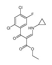 (Z)-3-环丙基氨基-2-(2,4-二氯-5-氟-苯甲酰基)-丙烯酸 乙酯结构式