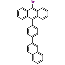 9-Bromo-10-[4-(2-naphthyl)phenyl]anthracene structure