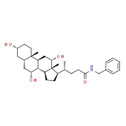 3α,7α,12α-Trihydroxy-N-benzyl-5β-cholan-24-amide Structure