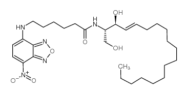 N-{6-[(7-nitro-2,1,3-benzoxadiazol-4-yl)amino]hexanoyl}sphingosine Structure