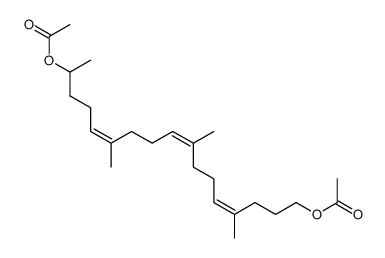 diacetate of 4,8,12-trimethyl-4Z,8Z,12Z-heptadecatriene-1,16-diol Structure