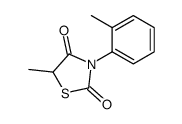 5-methyl-3-(2-methylphenyl)-1,3-thiazolidine-2,4-dione Structure
