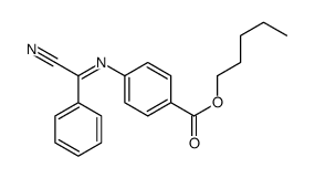 pentyl 4-[[cyano(phenyl)methylidene]amino]benzoate Structure