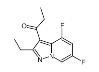 1-(2-ethyl-4,6-difluoropyrazolo[1,5-a]pyridin-3-yl)propan-1-one Structure