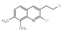 2-Chloro-3-(2-chloroethyl)-7,8-dimethylquinoline Structure