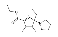 2'-Ethyl-3',4'-dimethyl-2,3,4,5,3',4'-hexahydro-2'H-[1,2']bipyrrolyl-5'-carboxylic acid ethyl ester结构式