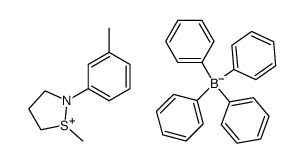 N-m-methylphenyl-S-methylisothiazolidinium tetraphenylborate结构式