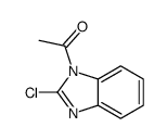 1-乙酰基-2-氯苯并咪唑结构式