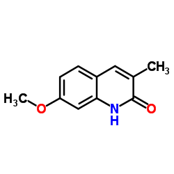 7-Methoxy-3-methyl-2(1H)-quinolinone结构式