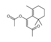 [3-oxo-1-(2,6,6-trimethylcyclohexen-1-yl)but-1-enyl] acetate结构式
