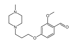 2-methoxy-4-[3-(4-methylpiperazin-1-yl)propoxy]benzaldehyde Structure
