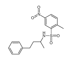 2-methyl-5-nitro-N-(4-phenylbutan-2-yl)benzenesulfonamide结构式