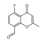 5-fluoro-2-methyl-4-oxochromene-8-carbaldehyde Structure