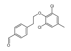 4-[2-(2,6-dichloro-4-methylphenoxy)ethyl]benzaldehyde Structure