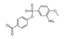 p-nitrophenyl 3-amino-4-methoxybenzenesulphonate Structure