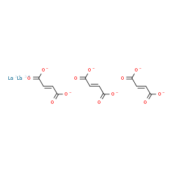lanthanum(III) 2-butenedioate Structure