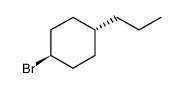 Cyclohexane, 1-bromo-4-propyl-, trans- Structure