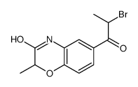 6-(2-bromopropanoyl)-2-methyl-4H-1,4-benzoxazin-3-one Structure