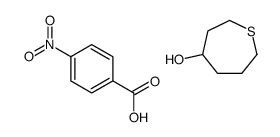 4-nitrobenzoic acid,thiepan-4-ol结构式