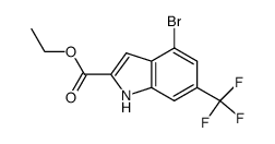 ethyl 4-bromo-6-(trifluoromethyl)-1H-indole-2-carboxylate Structure